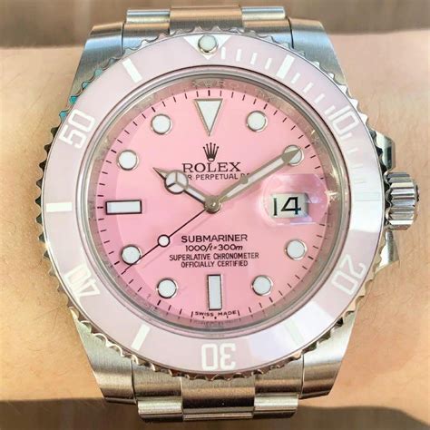 baby pink rolex|baby blue rolex.